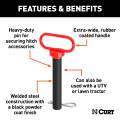 CURT - CURT 1" Clevis Pin with Handle and Clip - Image 3