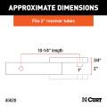 CURT - CURT Class 3 Ball Mount, Imported (2" Shank, 7,500 lbs., 2" Drop, 10-1/4" Long) - Image 4