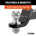 CURT - CURT Loaded Ball Mount with 1-7/8" Ball, Imported (2" Shank, 3,500 lbs., 2" Drop) - Image 5