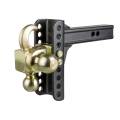 CURT - CURT Adjustable Channel Mount with Hook & Step Dual-Ball - 2" Shank, 14K, 6" Drop - Image 2