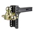 CURT - CURT Adjustable Channel Mount with Hook & Step Dual-Ball - 2" Shank, 14K, 6" Drop - Image 3