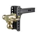 CURT - CURT Adjustable Channel Mount with Hook & Step Dual-Ball - 2" Shank, 14K, 6" Drop - Image 4