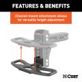 CURT - CURT Adjustable Channel Mount Hitch Step - Image 4