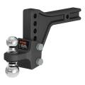 CURT - CURT Adjustable Trailer Hitch Ball Mount with Dual Ball, 2" Shank, 15K - Image 1