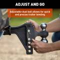 CURT - CURT Adjustable Trailer Hitch Ball Mount with Dual Ball, 2" Shank, 15K - Image 4