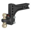 CURT - CURT HD Adjustable Trailer Hitch Ball Mount with Dual Ball, 2-1/2" Shank, 20K - Image 1
