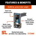 CURT - CURT SecureLatch Adjustable Pintle Mount (2" Shank, 20,000 lbs.) - Image 3