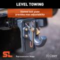 CURT - CURT SecureLatch Adjustable Pintle Mount (2" Shank, 20,000 lbs.) - Image 4
