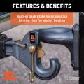 CURT - CURT SecureLatch Receiver-Mount Pintle Hook (2" Shank, 14K, 2-1/2" or 3" Lunette) - Image 4