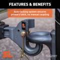 CURT - CURT SecureLatch Receiver-Mount Pintle Hook (2" Shank, 14K, 2-1/2" or 3" Lunette) - Image 5