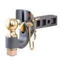 CURT - CURT SecureLatch Receiver-Mount Ball & Pintle Hitch (2" Shank, 2-5/16" Ball, 14K) - Image 1