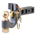 CURT - CURT SecureLatch Receiver-Mount Ball & Pintle Hitch (2" Shank, 2" Ball, 14K) - Image 1