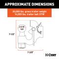 CURT - CURT SecureLatch Ball & Pintle Hitch (2-5/16" Ball, 20,000 lbs.) - Image 2
