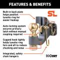 CURT - CURT SecureLatch Ball & Pintle Hitch (2-5/16" Ball, 20,000 lbs.) - Image 3