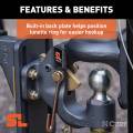 CURT - CURT SecureLatch Ball & Pintle Hitch (2" Ball, 20,000 lbs.) - Image 4