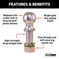 CURT - CURT Replacement SecureLatch 2-5/16" Pintle Ball (14,000 lbs, 1-1/4" Shank) - Image 3
