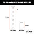 CURT - CURT SecureLatch Lunette Ring Channel (2-3/4" ID, 11-3/4" High) - Image 2