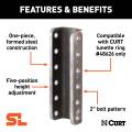 CURT - CURT SecureLatch Lunette Ring Channel (2-3/4" ID, 11-3/4" High) - Image 3