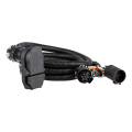 CURT - CURT 7' Custom Wiring Extension Harness (Adds 4-Way, 7-Way RV Blade to Truck Bed) - Image 1