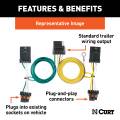 CURT - CURT Custom Wiring Harness, 4-Way Flat Output, Select Chevrolet Camaro - Image 3