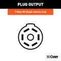 CURT - CURT Custom Wiring Connector, 7-Way RV Blade, Select Nissan and Suzuki - Image 2
