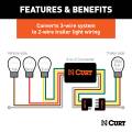 CURT - CURT Powered 3-to-2-Wire Taillight Converter - Image 4