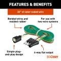 CURT - CURT Custom Wiring, 4-Way Flat Output, Select Ford Escape, OEM Tow Package Required - Image 4