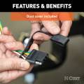 CURT - CURT Custom Wiring Harness, 4-Way Flat Output, Select Kia Niro - Image 9