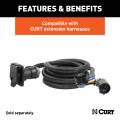 CURT - CURT Custom Wiring Harness Extension Isolator Kit for Aluminum Truck Beds - Image 4