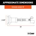 CURT - CURT 10' Custom Wiring Extension Harness (Adds 7-Way RV Blade to Truck Bed, Packaged) - Image 2