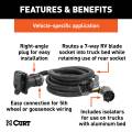 CURT - CURT 10' Custom Wiring Extension Harness (Adds 7-Way RV Blade to Truck Bed, Packaged) - Image 4