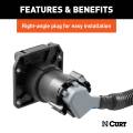 CURT - CURT 10' Custom Wiring Extension Harness (Adds 7-Way RV Blade to Truck Bed, Packaged) - Image 7