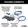 CURT - CURT 4-Way to 5-Way Flat Adapter for Boat Trailer Surge Brakes - Image 3