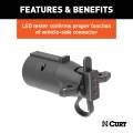 CURT - CURT Electrical Adapter with Tester (7-Way RV Blade Vehicle to 4-Way Flat Trailer) - Image 5
