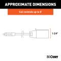 CURT - CURT 8' Electrical Adapter Harness (7-Way RV Blade Vehicle to 4-Way Flat Trailer) - Image 2