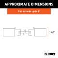 CURT - CURT 8' Dinghy Towing Electrical Adapter & Socket (7-Way RV Blade, Fits USCAR) - Image 2