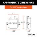 CURT - CURT PROTECTIVE MULTIPRO / MULTI-FLEX TAILGATE SENSOR WITH 2-1/2 - Image 2