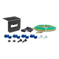 CURT - CURT 4-Way Flat Connector Socket with Hardware (Vehicle Side, Packaged) - Image 1