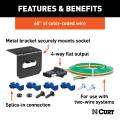 CURT - CURT 4-Way Flat Connector Socket with Hardware (Vehicle Side, Packaged) - Image 4