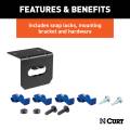 CURT - CURT 4-Way Flat Connector Socket with Hardware (Vehicle Side, Packaged) - Image 6