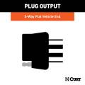 CURT - CURT 5-Way Flat Connector Socket with Hardware (Vehicle Side, Packaged) - Image 2