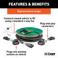 CURT - CURT Custom Towed-Vehicle RV Wiring, Select Chevrolet Equinox without LED Taillights - Image 4