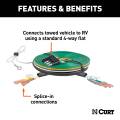 CURT - CURT Universal Splice-In Towed-Vehicle RV Wiring Harness for Dinghy Towing - Image 4