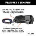 CURT - CURT Dinghy Towing Electrical Adapter (4-Way Flat Vehicle to 7-Way RV Blade) - Image 3