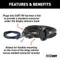 CURT - CURT Dinghy Towing Electrical Adapter (4-Way Flat Vehicle to 6-Way Round) - Image 3