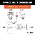 CURT - CURT OEM Puck System 2-5/16" Gooseneck Kit, Ram (30K) - Image 8