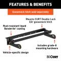 CURT - CURT Double Lock EZr Gooseneck Install Brackets, Select Silverado, Sierra 2500, 3500 - Image 2