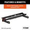 CURT - CURT Double Lock EZr Gooseneck Install Brackets, Select Silverado, Sierra 2500, 3500 - Image 3