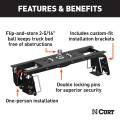 CURT - CURT Double Lock EZr Gooseneck Hitch Kit with Brackets, Select Dodge, Ram 2500, 3500 - Image 2