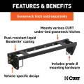 CURT - CURT Double Lock EZr Gooseneck Install Brackets, Select Silverado, Sierra 2500, 3500 HD - Image 2
